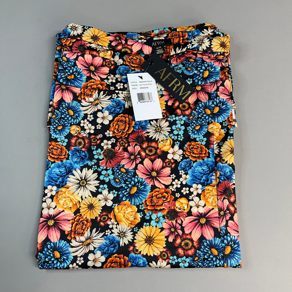 AFRM X Revolve Gala Skirt Women's M Multi Wildflower Bouquet AEB029575AU18 (New)