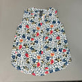 CHELSEA & THEODORE Sleeveless Blouse Women's Size M Bash Floral White 2165072 (NEW)