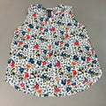CHELSEA & THEODORE Sleeveless Blouse Women's Size XXL Bash Floral White 2165072 (NEW)