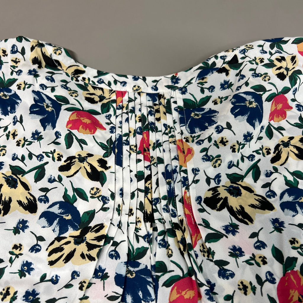 CHELSEA & THEODORE Sleeveless Blouse Women's Size XXL Bash Floral White 2165072 (NEW)
