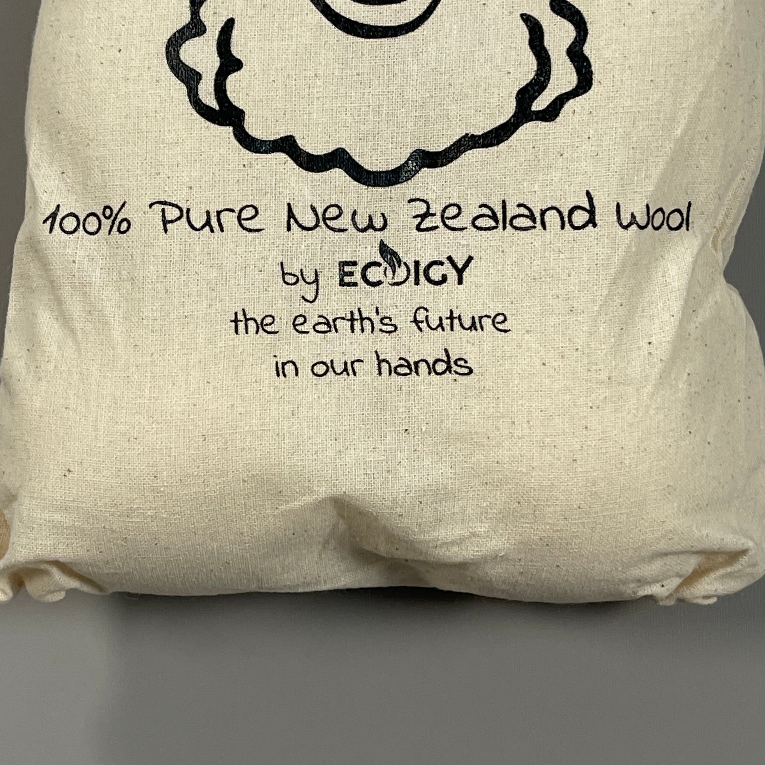 ECOIGY Handmade Wool Dryer Balls 100% New Zealand Wool Set of 6 White XL (New)