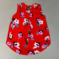 CHELSEA & THEODORE Sleeveless Blouse Women's Size S Red Floral Paisley 2165072 (NEW)