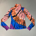 AFRM Zadie Turtleneck Pullover w/Thumb Holes Women's M Blue Halo Placement AET028103AU21 (New)
