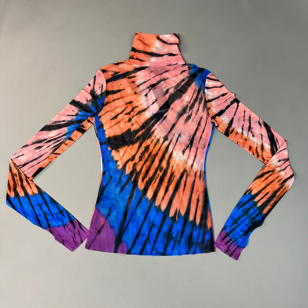 AFRM Zadie Turtleneck Pullover w/Thumb Holes Women's XS Blue Halo Placement AET028103AU21 (New)