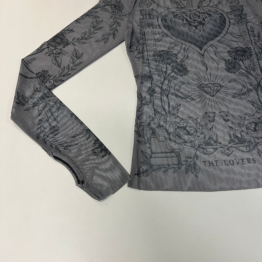 AFRM Zadie Turtleneck Pullover w/Thumb Holes Women's S Noir Tarot Card AET028103AU21 (New)