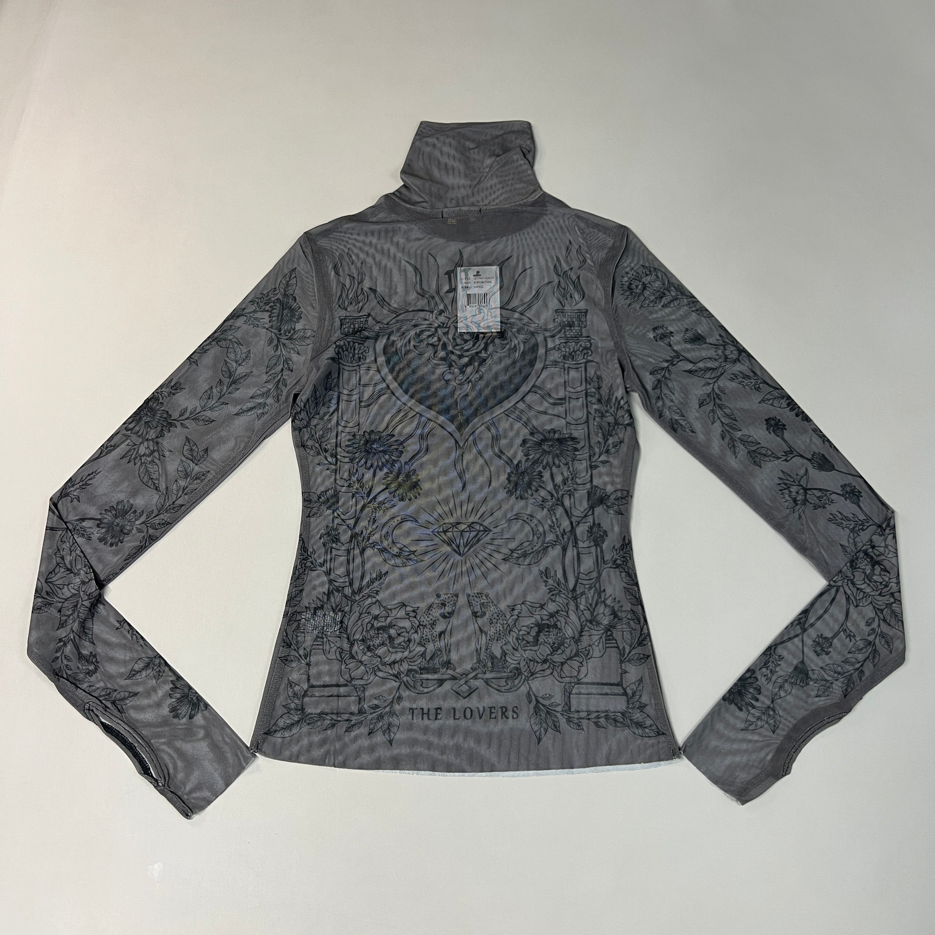 AFRM Zadie Turtleneck Pullover w/Thumb Holes Women's S Noir Tarot Card AET028103AU21 (New)