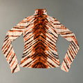 AFRM Zadie Turtleneck Pullover w/Thumb Holes Women's M Placement Tiger AET028103AU21 (New)