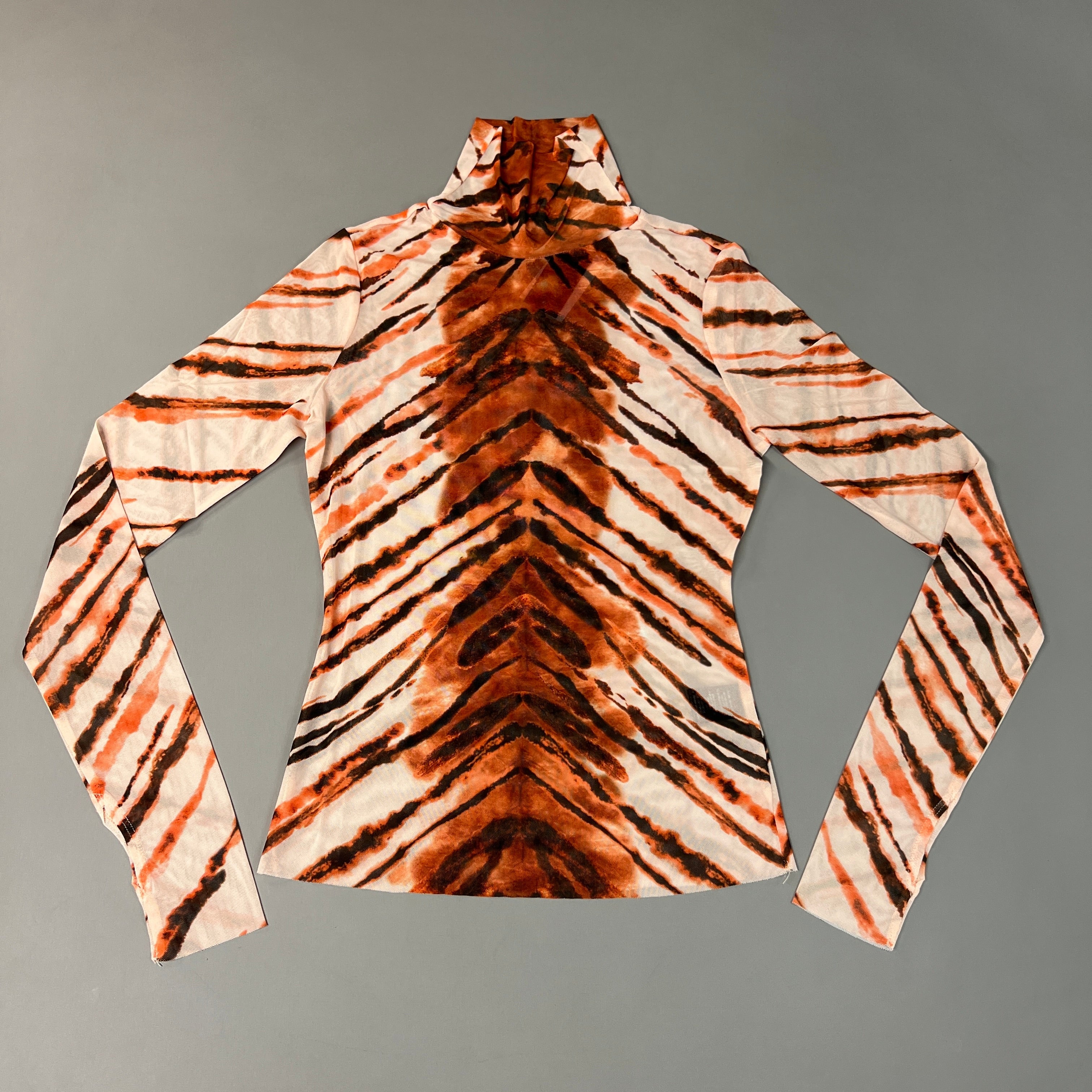AFRM Zadie Turtleneck Pullover w/Thumb Holes Women's M Placement Tiger AET028103AU21 (New)