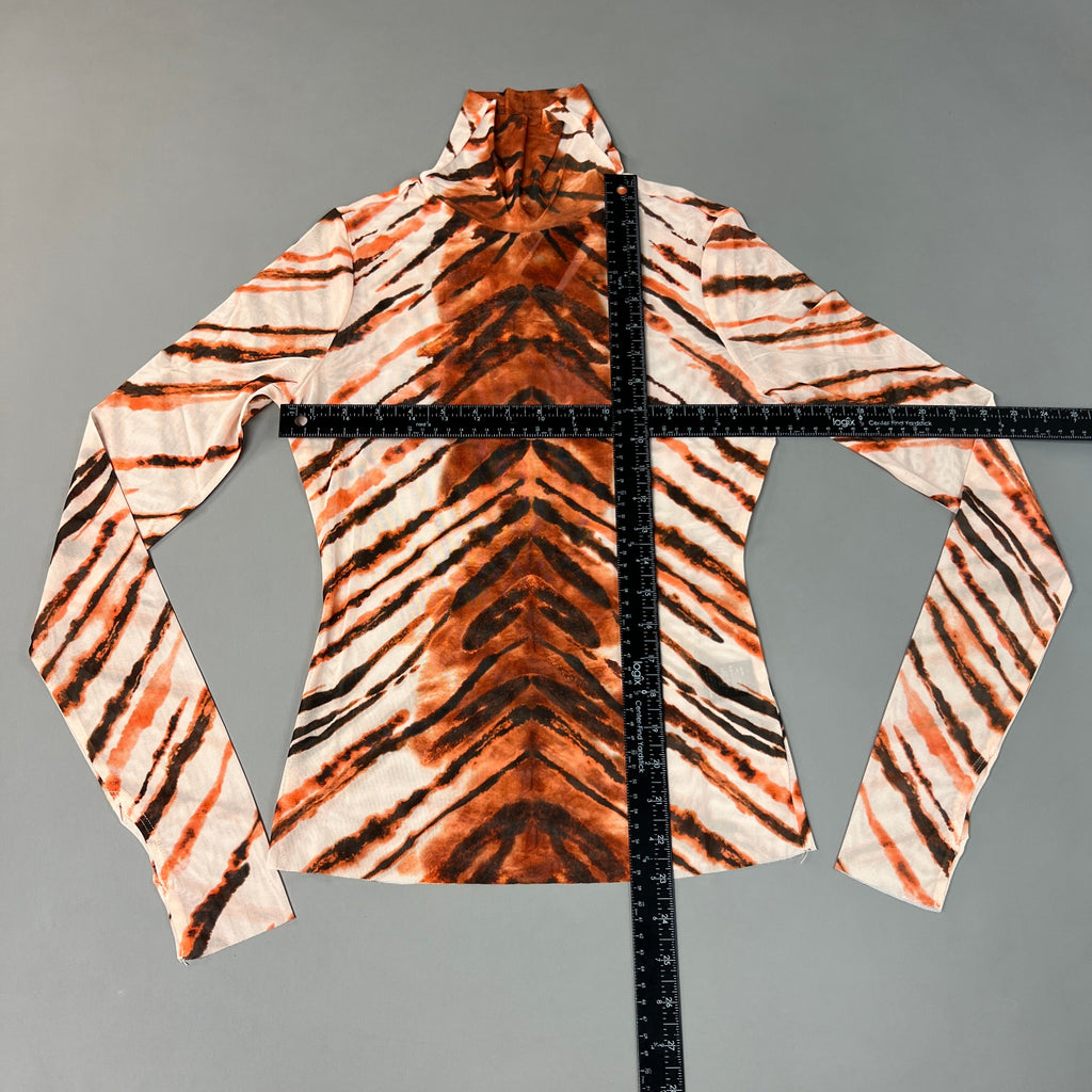 AFRM Zadie Turtleneck Pullover w/Thumb Holes Women's M Placement Tiger AET028103AU21 (New)