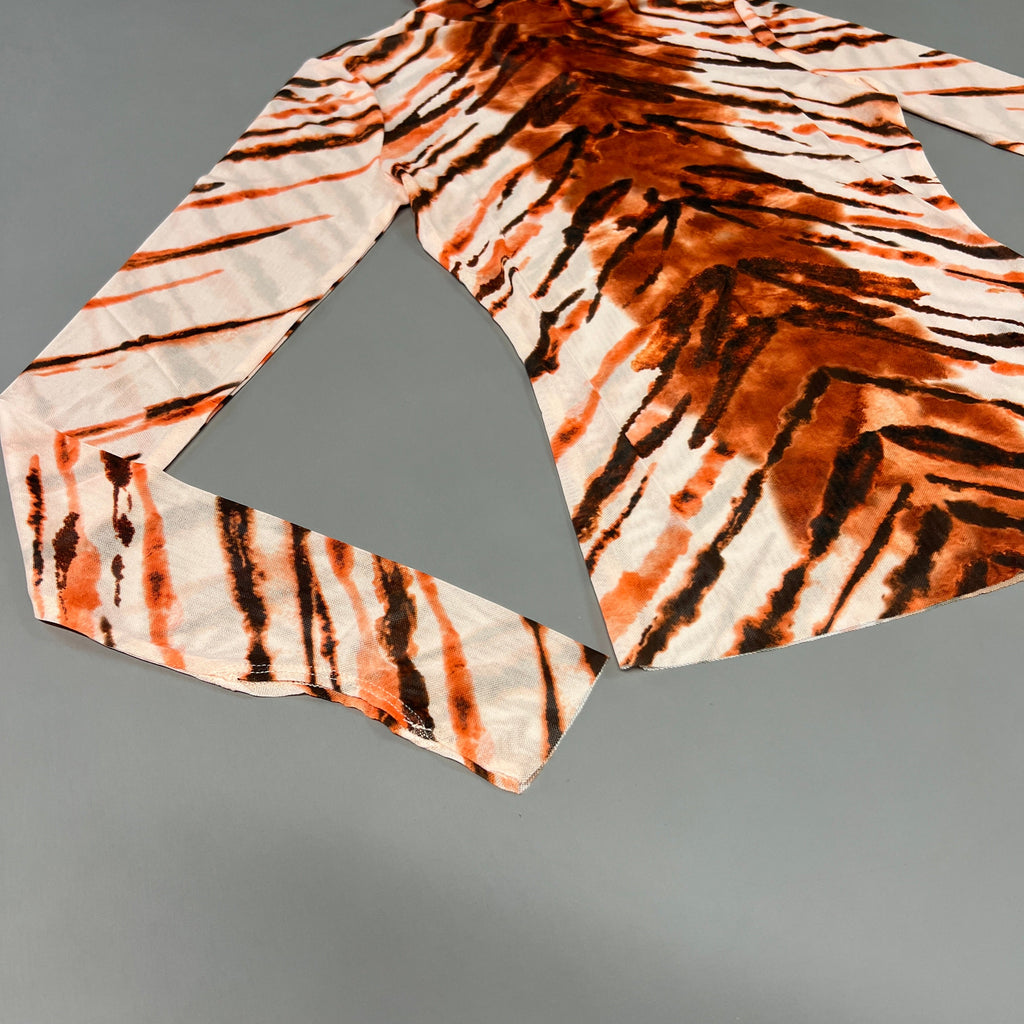 AFRM Zadie Turtleneck Pullover w/Thumb Holes Women's S Placement Tiger AET028103AU21 (New)