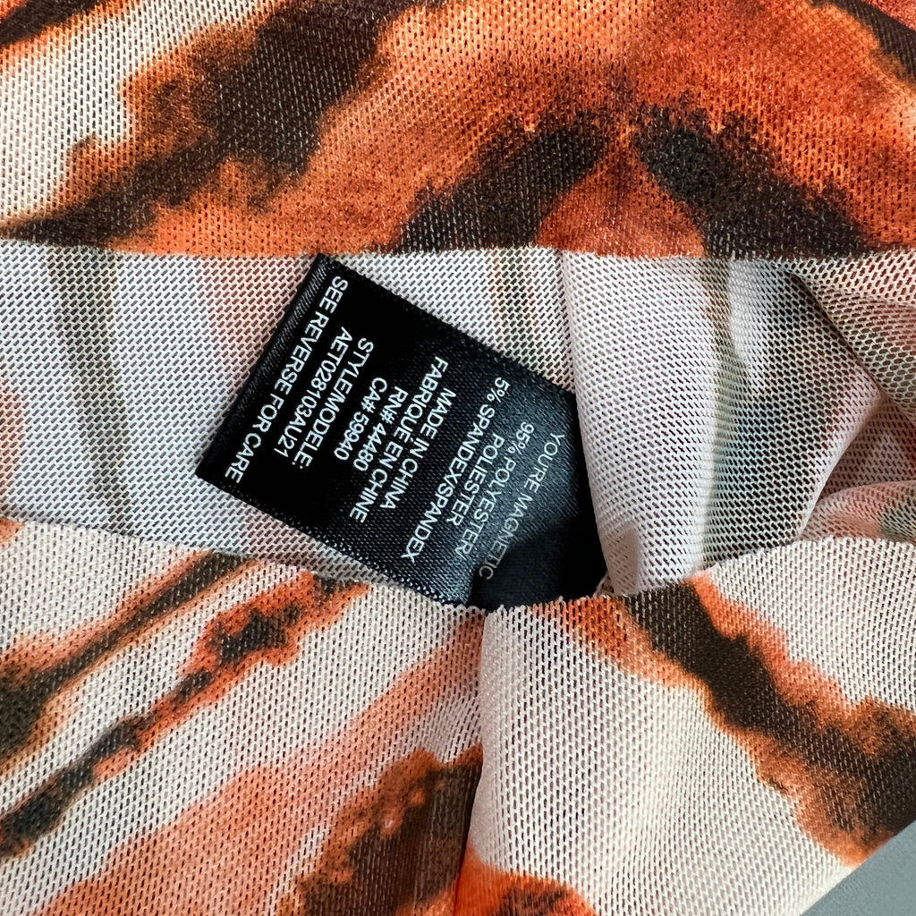 AFRM Zadie Turtleneck Pullover w/Thumb Holes Women's S Placement Tiger AET028103AU21 (New)