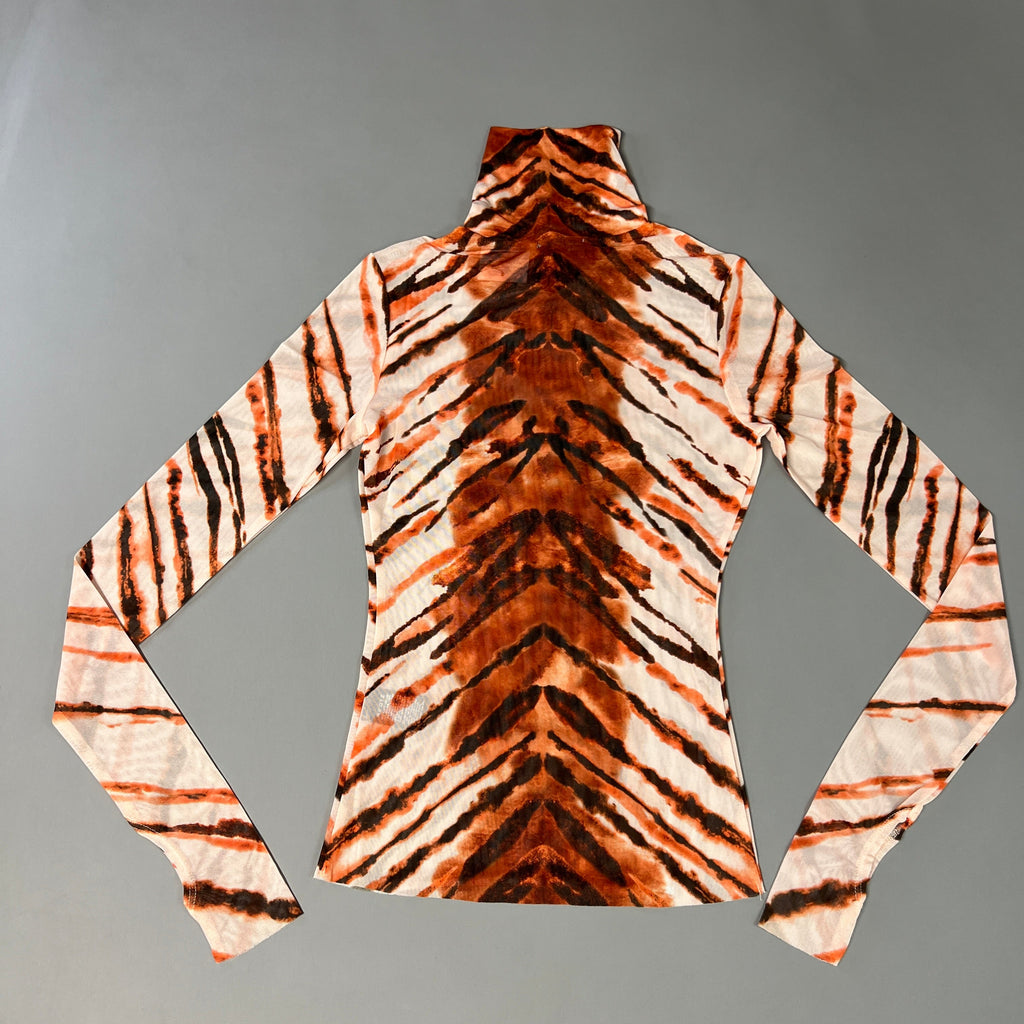 AFRM Zadie Turtleneck Pullover w/Thumb Holes Women's XS Placement Tiger AET028103AU21 (New)