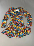 AFRM X Revolve Monna Sike Cutouts Mini Dress Women's S Multi Wildflower AED020544 (New)