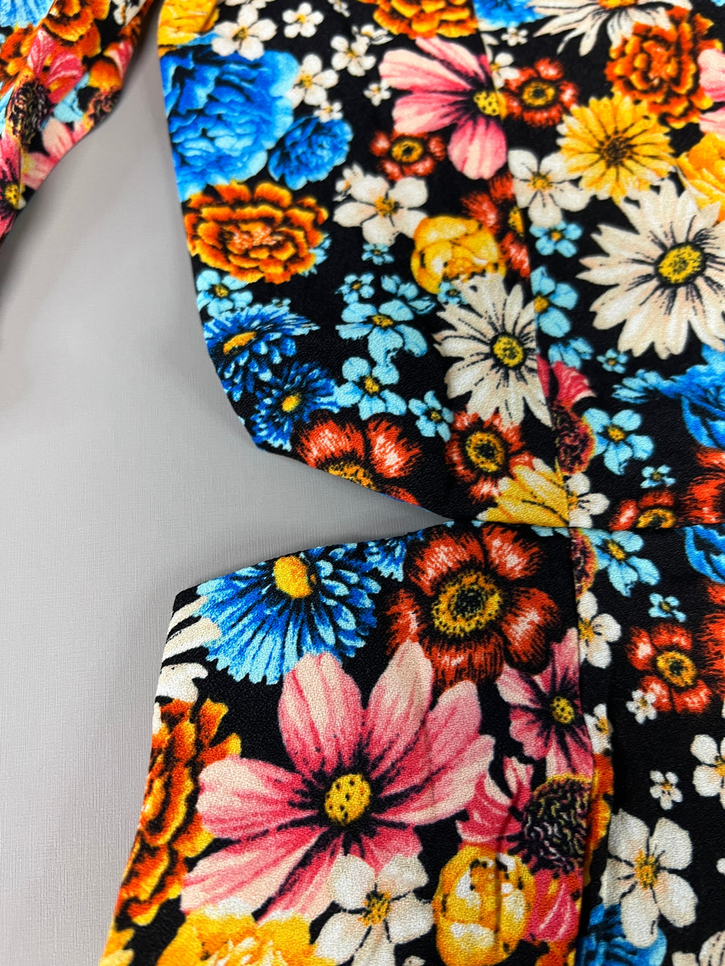 AFRM X Revolve Monna Sike Cutouts Mini Dress Women's S Multi Wildflower AED020544 (New)