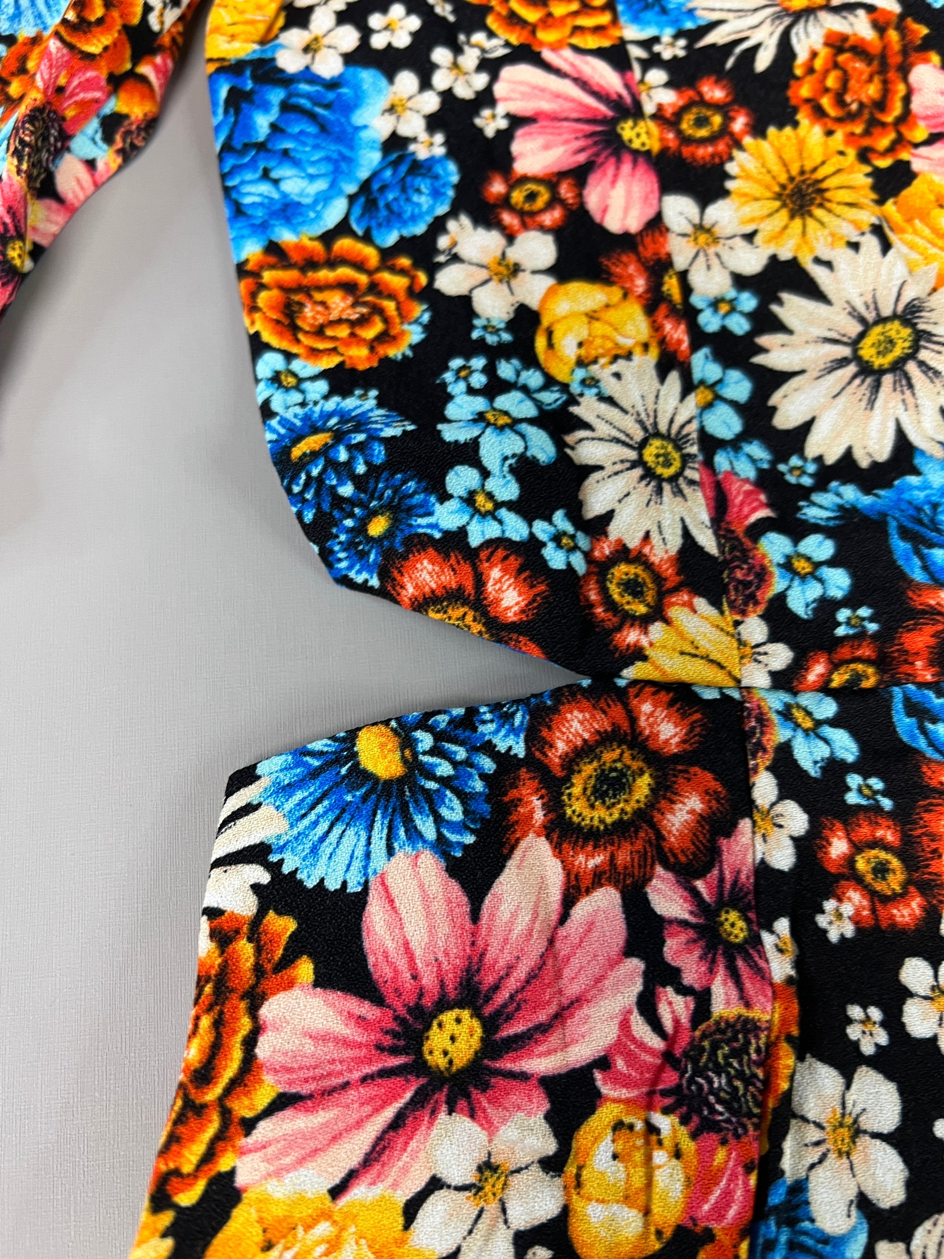 AFRM X Revolve Monna Sike Cutouts Mini Dress Women's S Multi Wildflower AED020544 (New)
