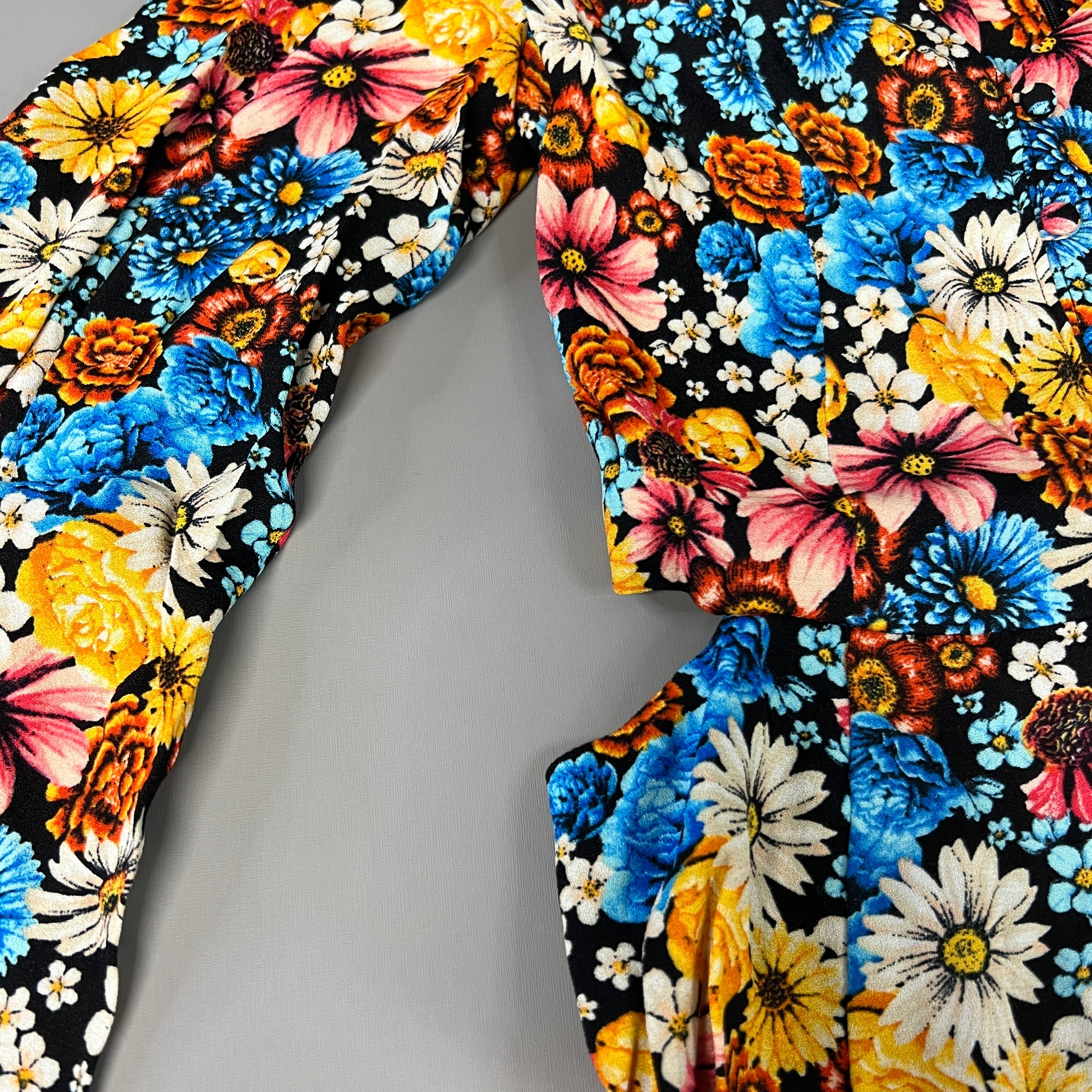 AFRM X Revolve Monna Sike Cutouts Mini Dress Women's XS Multi Wildflower AED020544 (New)