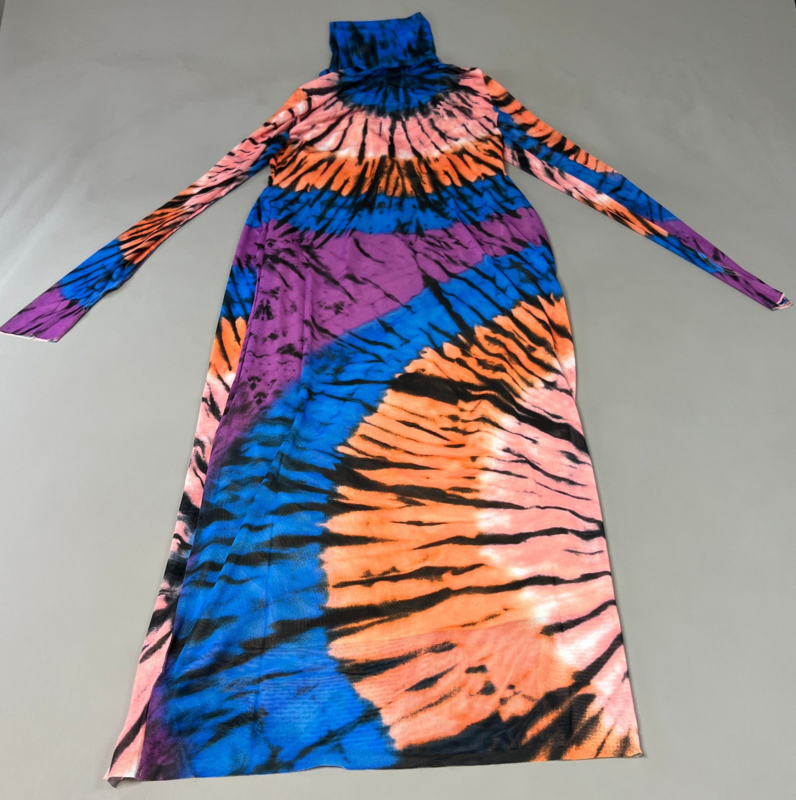 AFRM X Revolve Shalene Mesh Dress W/V Neck Lining Women's XS Blue Halo Placement AED019902VAU18