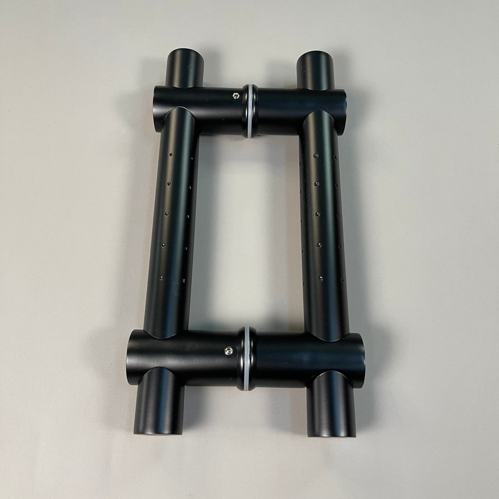 Entry Door Pull Handle Set For Glass Door Stainless Steel Entrance Flat Black (New)