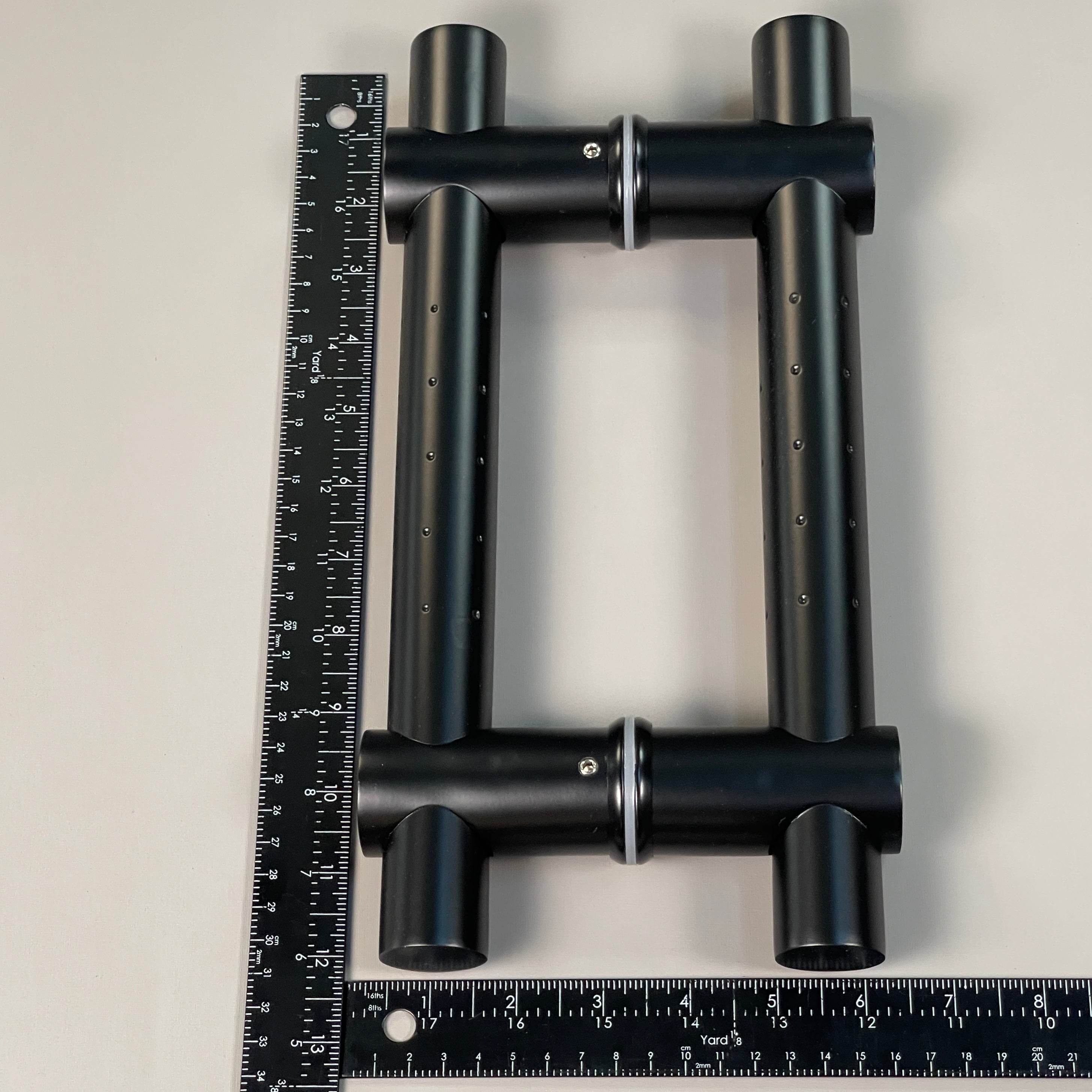Entry Door Pull Handle Set For Glass Door Stainless Steel Entrance Flat Black (New)