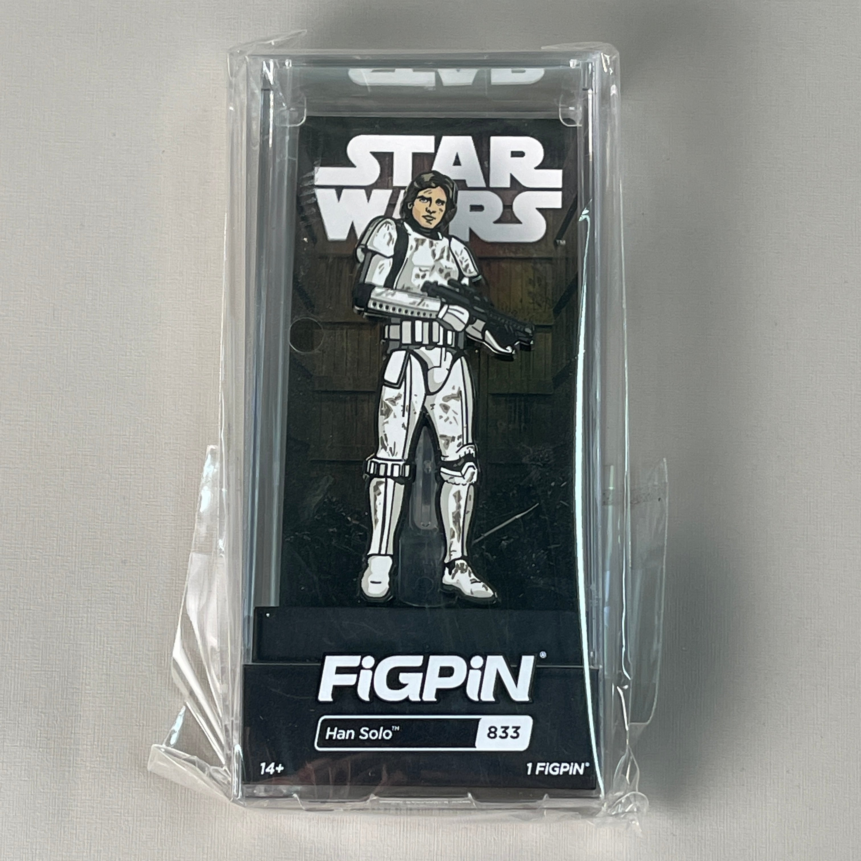 FIGPIN / DISNEY Han Solo Star Wars A New Hope Comic Con Logo Pin 833 (Locked New)