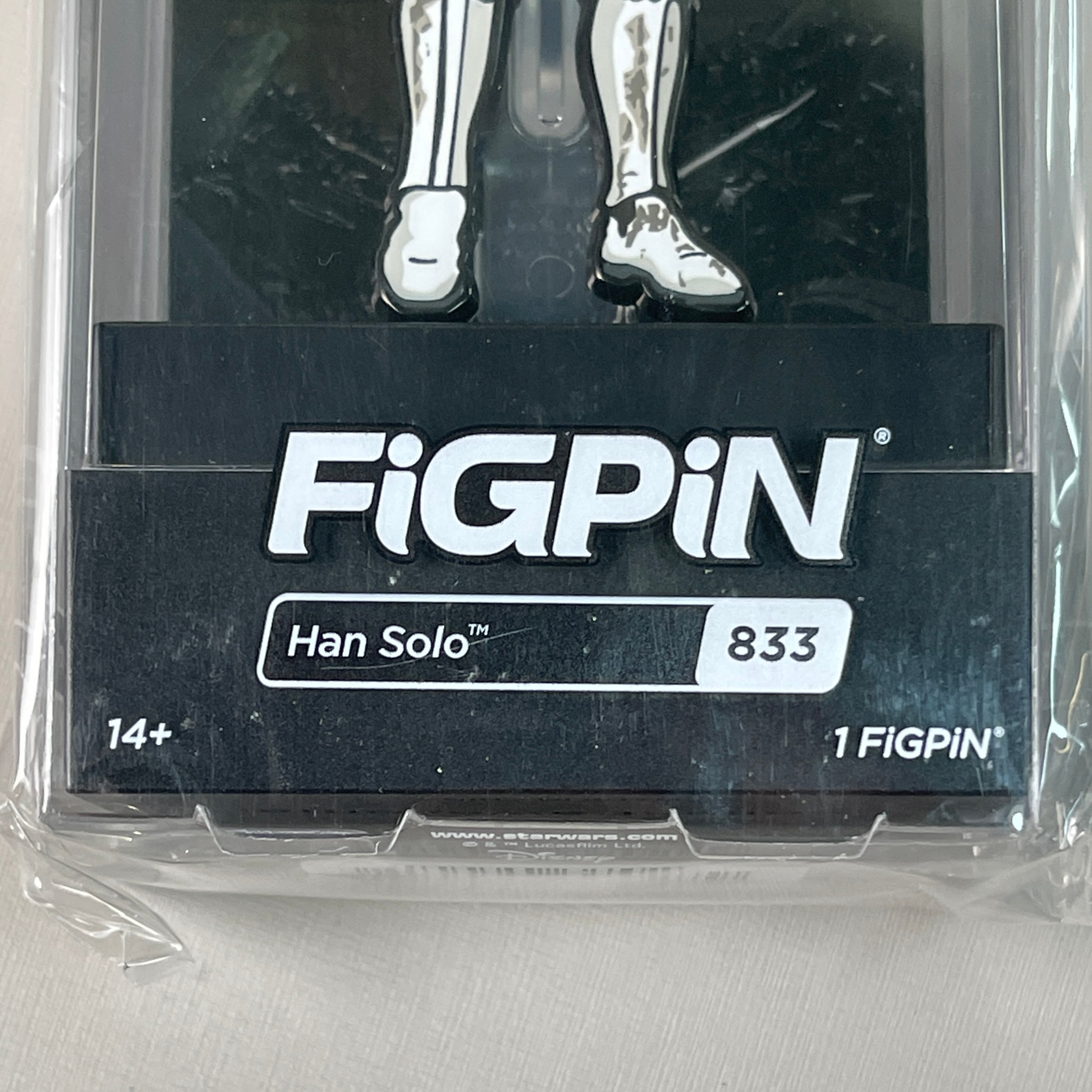 FIGPIN / DISNEY Han Solo Star Wars A New Hope Comic Con Logo Pin 833 (Locked New)