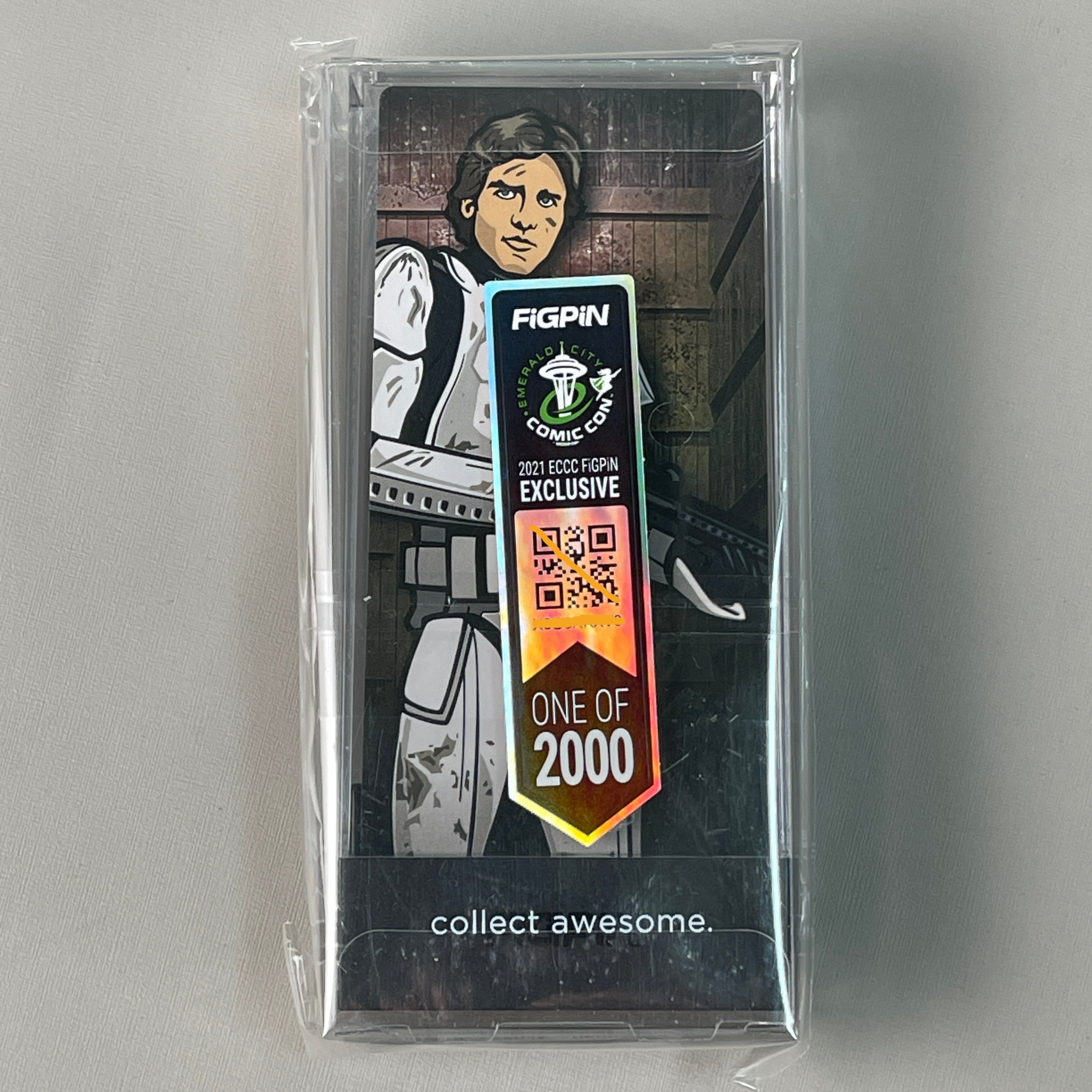 FIGPIN / DISNEY Han Solo Star Wars A New Hope Comic Con Logo Pin 833 (Locked New)