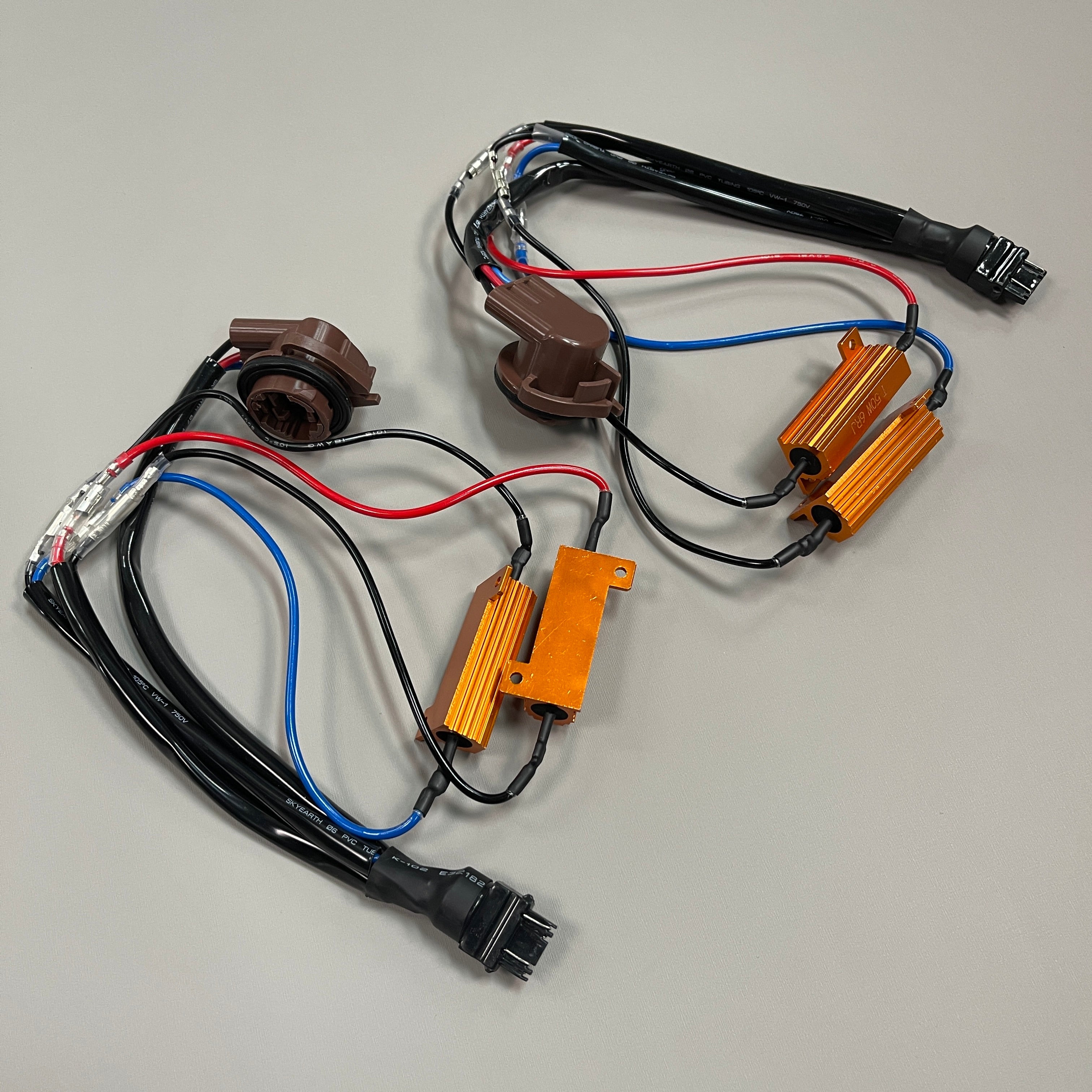 iJDMTOY LED Turn Signal/Brake Light Hyper Flash/Bulb Out Fix Wiring 3157 4157 (New)