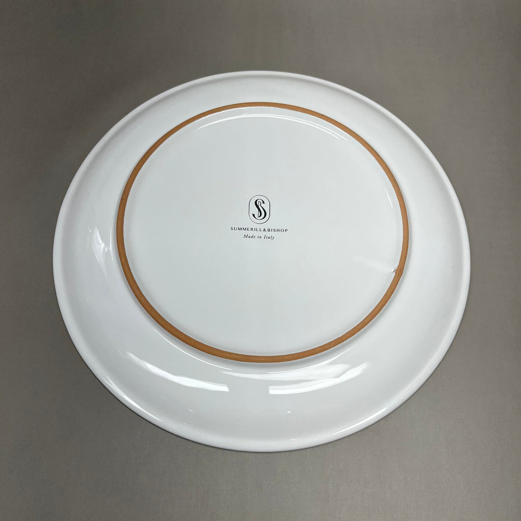 SUMMERHILL & BISHOP LOT OF 2! Ceramic Dinner Plate Season Green, 11.5 in Diam. (New)