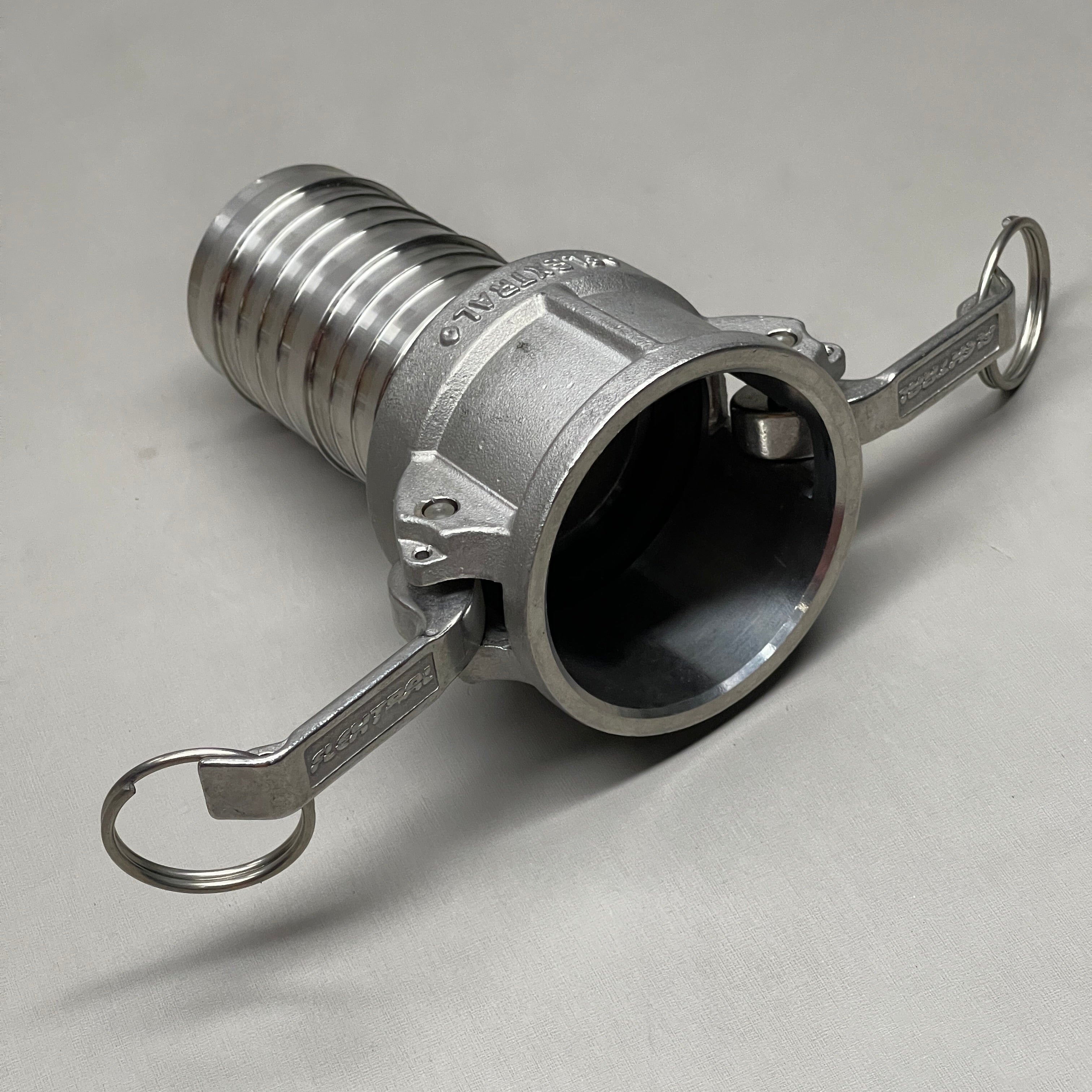 FLEXTRAL Cam & Groove Coupling Lock-On Thread Stainless 2.5" ID F X 1.75" ID M X 5.5" L C200-X (New)