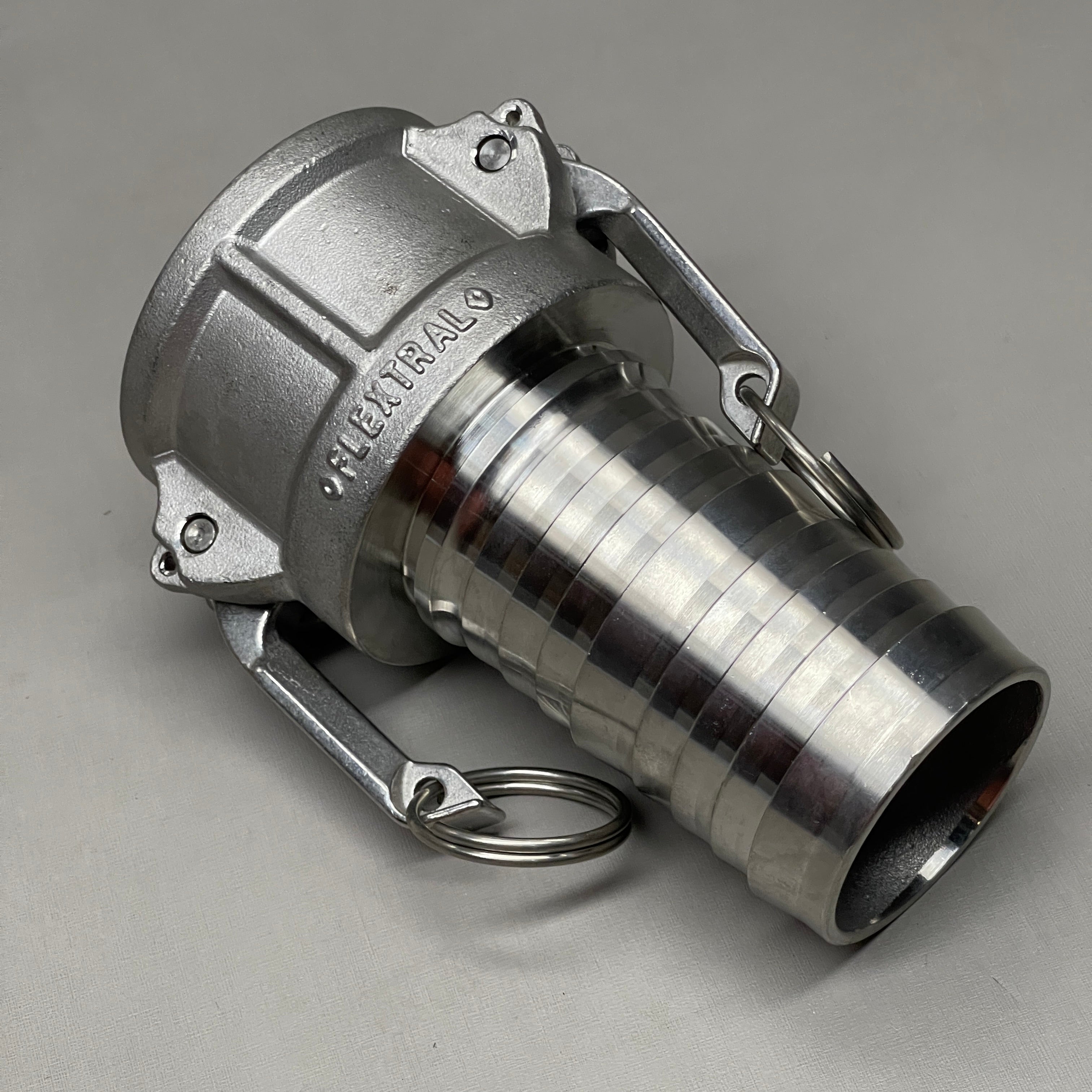 FLEXTRAL Cam & Groove Coupling Lock-On Thread Stainless 2.5" ID F X 1.75" ID M X 5.5" L C200-X (New)