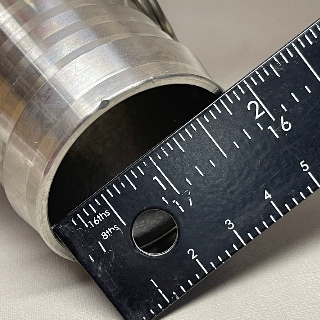 FLEXTRAL Cam & Groove Coupling Lock-On Thread Stainless 2.5" ID F X 1.75" ID M X 5.5" L C200-X (New)