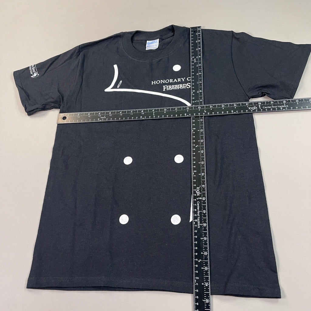 FIREBIRDS Honorary Chef Employee Staff Uniform SS Shirt Youth Sz L Black (New)