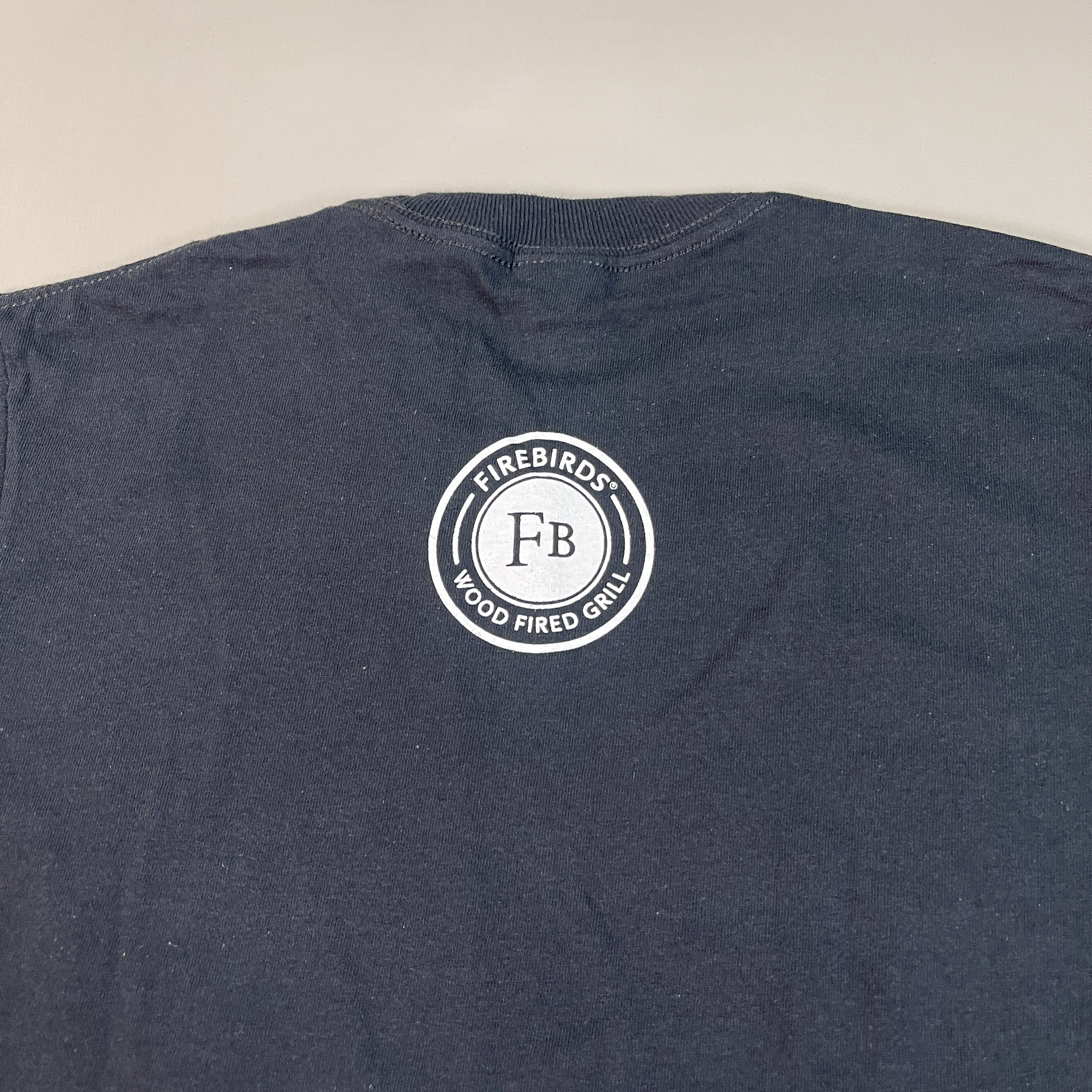 FIREBIRDS Honorary Chef Employee Staff Uniform SS Shirt Youth Sz L Black (New)