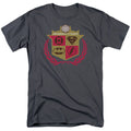 Justice League Defenders Mens T Shirt Charcoal Officially Licensed