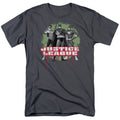 Justice League Justice League Trio Mens T Shirt Charcoal Officially Licensed