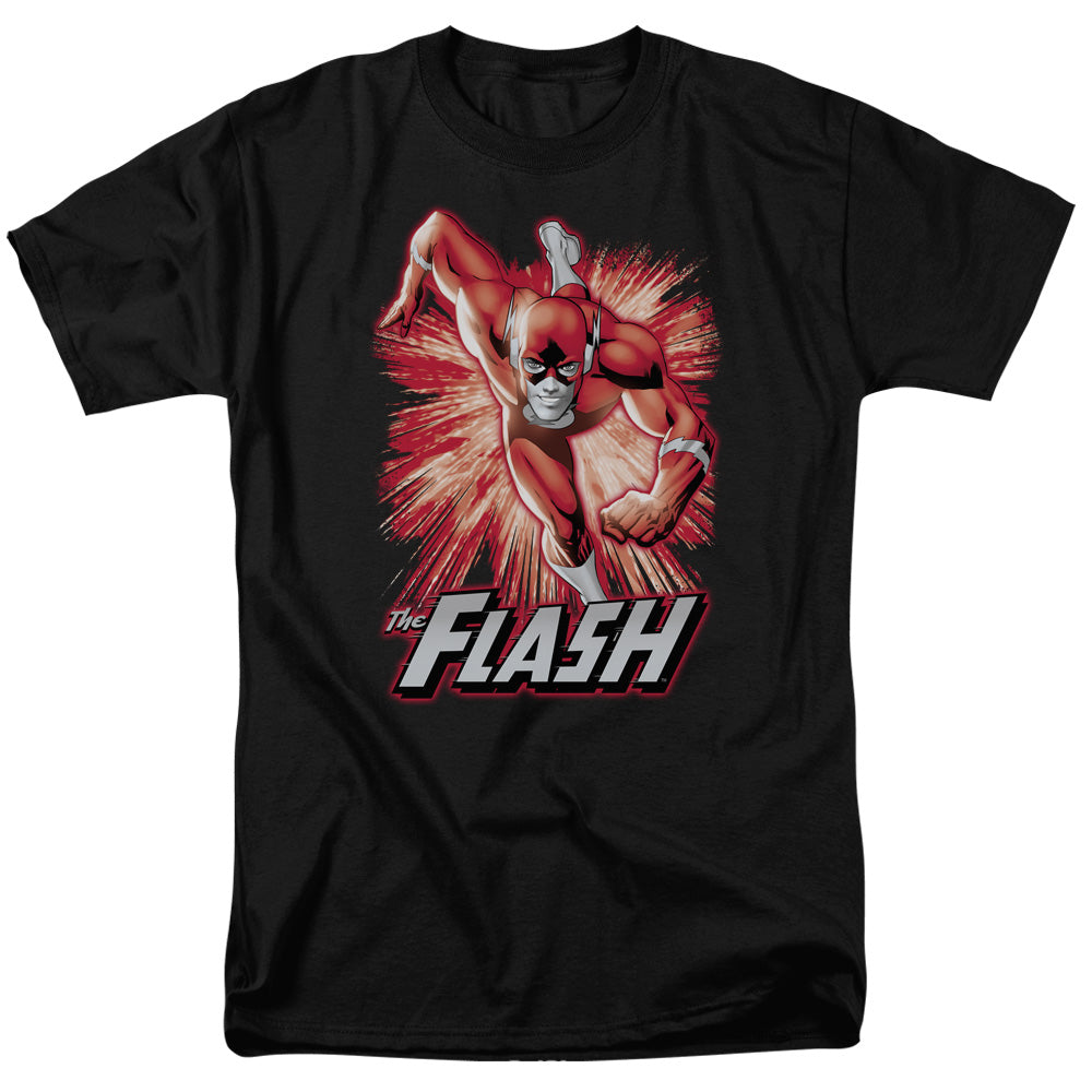 The Flash Red & Gray Mens T Shirt Black Officially Licensed