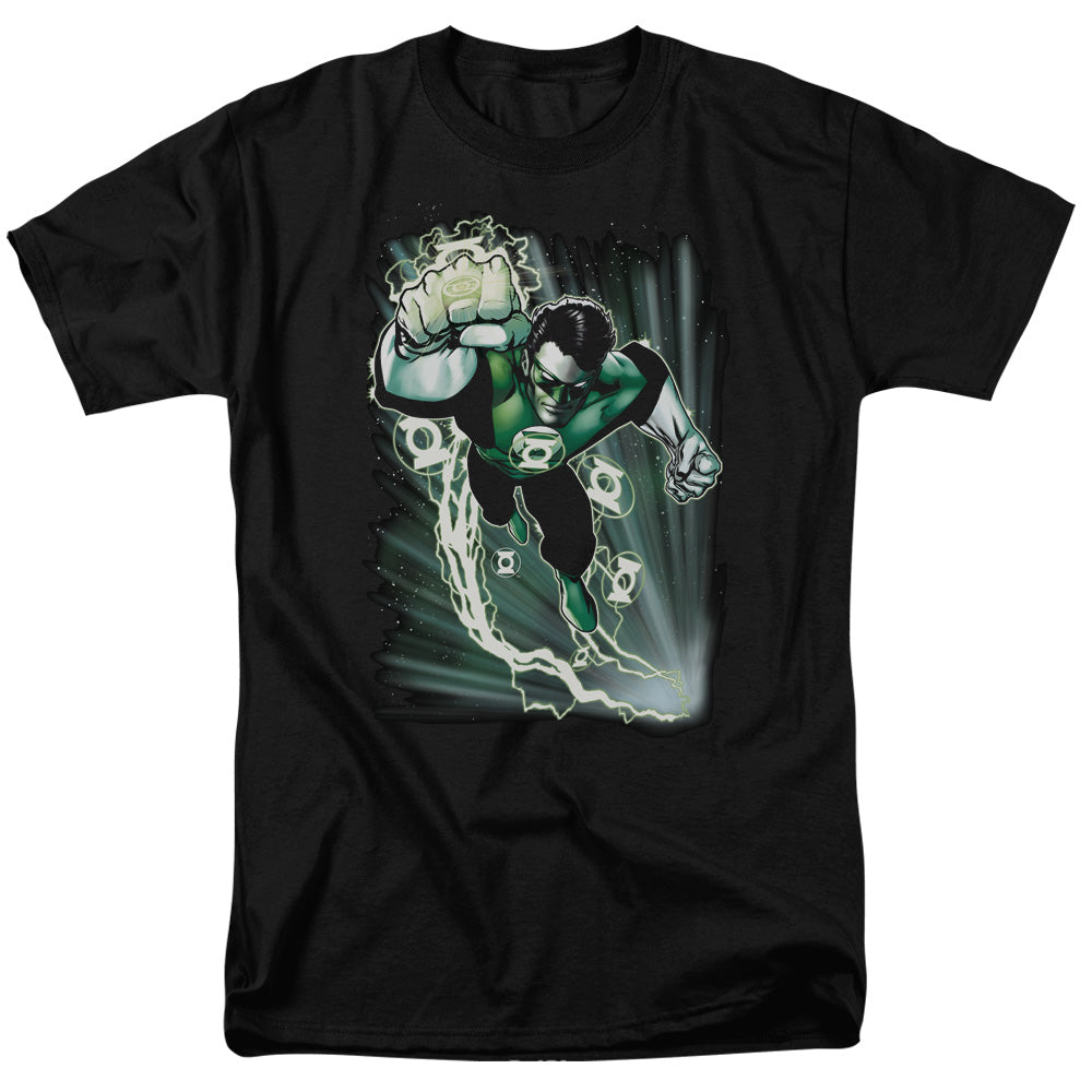 Green Lantern Emerald Energy Mens T Shirt Black Officially Licensed