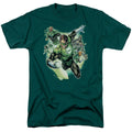 Justice League Flying Corps Mens T Shirt Hunter Green Officially Licensed