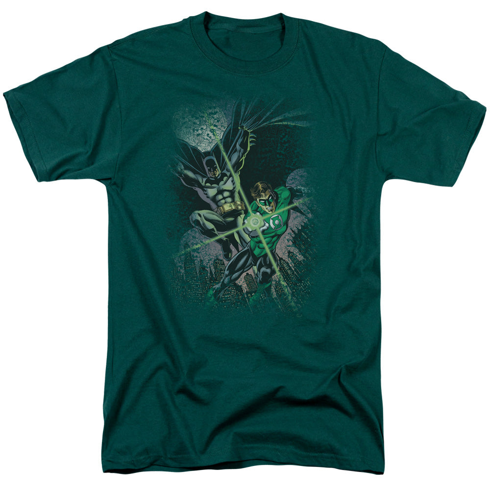 Justice League Batman & Green Lantern Brave & Bold #1 Mens T Shirt Hunter Green Officially Licensed