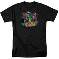Justice League Ready to Fight Mens T Shirt Black Officially Licensed