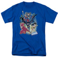 Justice League Unlimited Mens T Shirt Royal Blue Officially Licensed