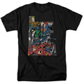 Justice League Lettered League Mens T Shirt Black Officially Licensed