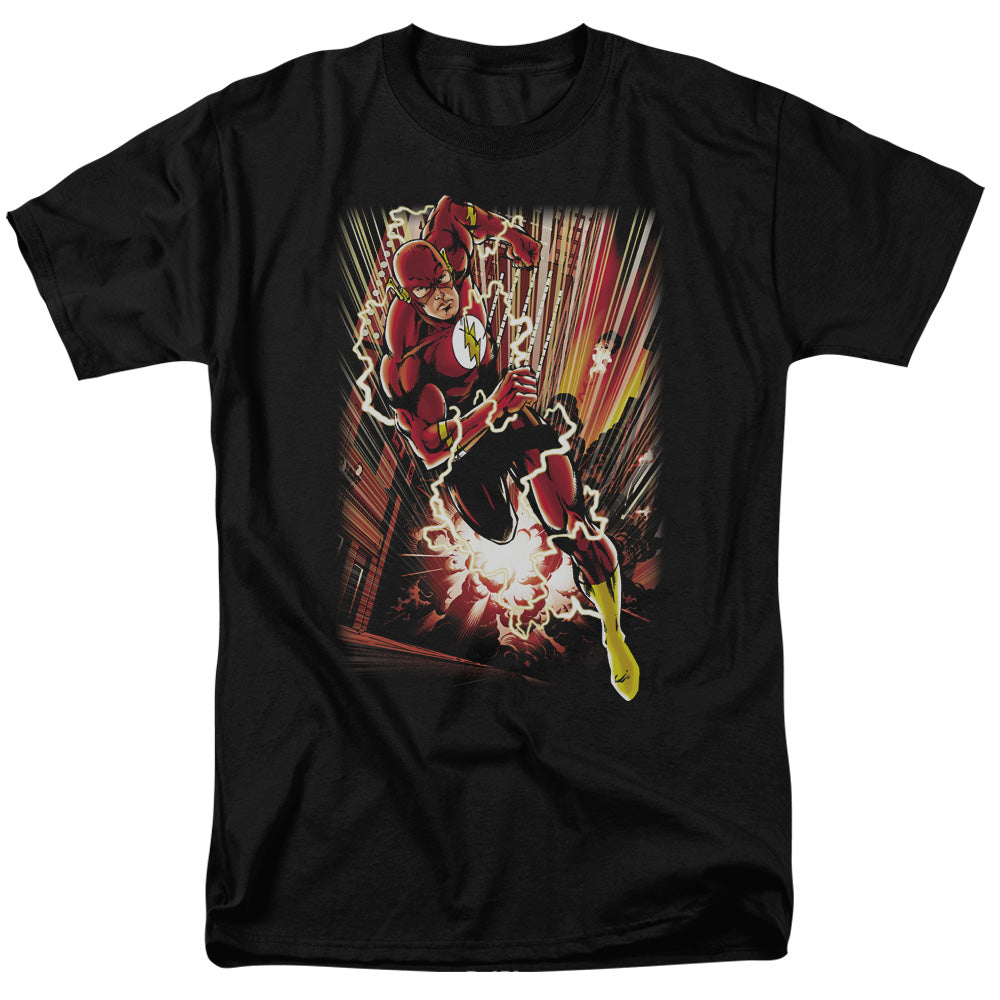 The Flash Street Speed Mens T Shirt Black Officially Licensed