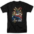 Wonder Woman Starburst Mens T Shirt Black Officially Licensed