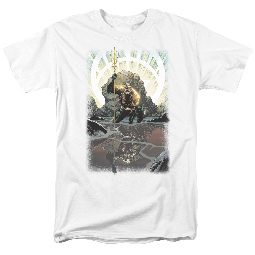 Aquaman Brightest Day Mens T Shirt White Officially Licensed