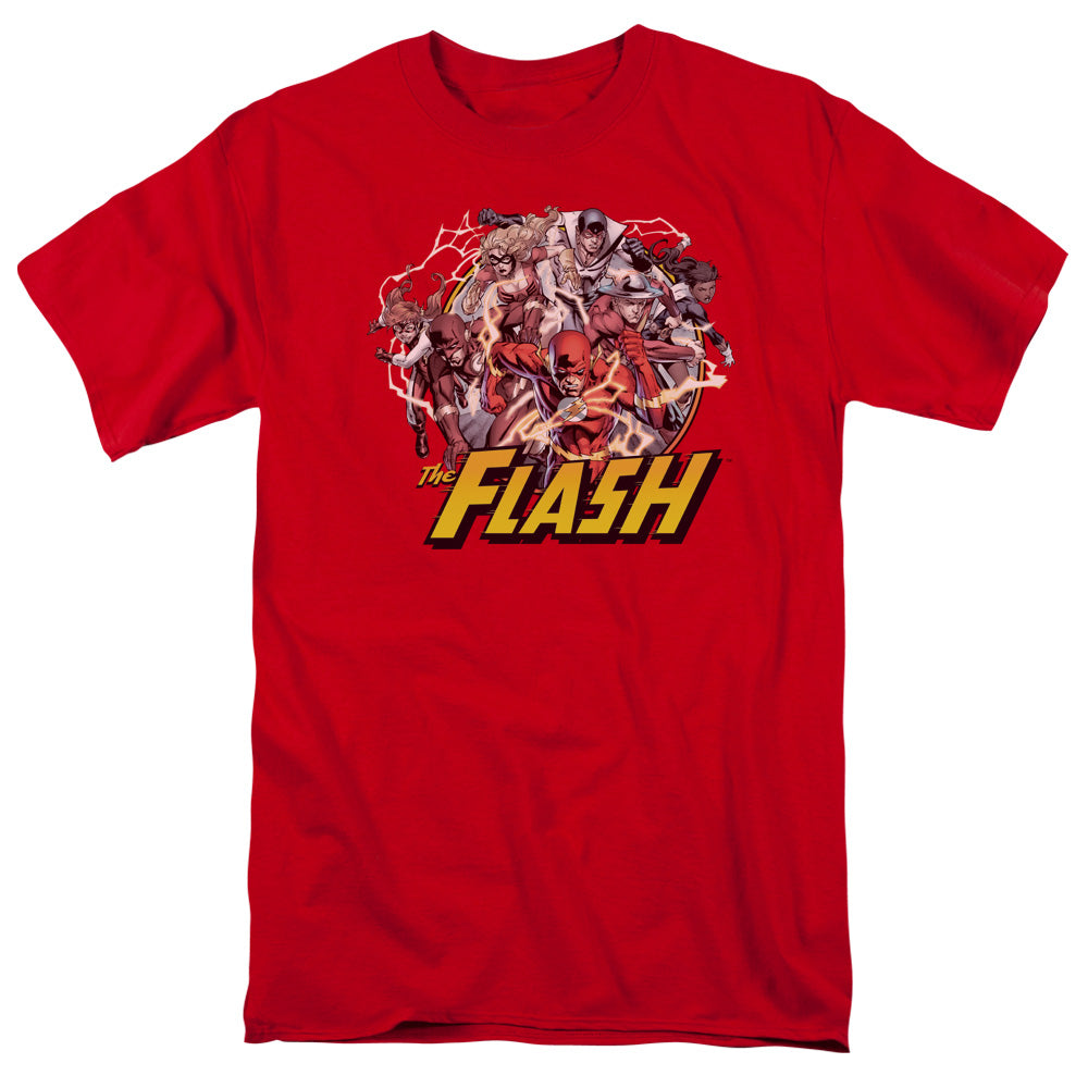 The Flash Family Mens T Shirt Red Officially Licensed