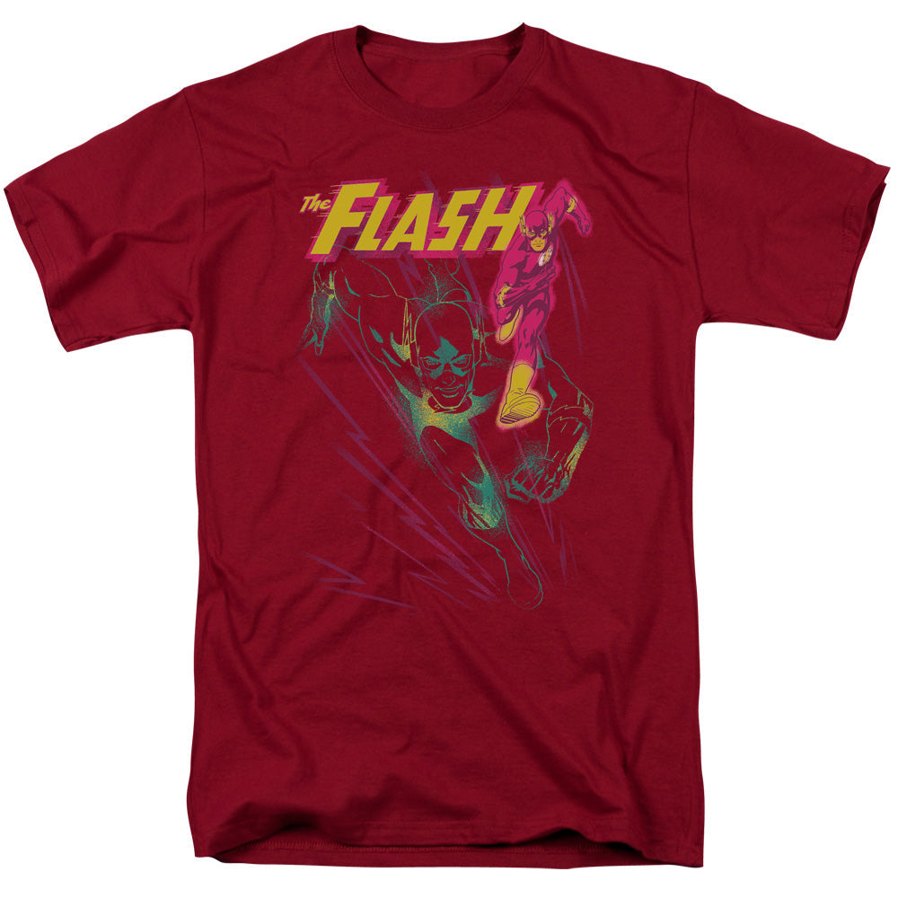 The Flash Flash Spray Mens T Shirt Cardinal Officially Licensed