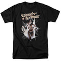 Justice League Wonder Woman Break Out Mens T Shirt Black Officially Licensed
