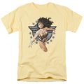 Justice League Wonder Woman All Star Mens T Shirt Yellow Officially Licensed