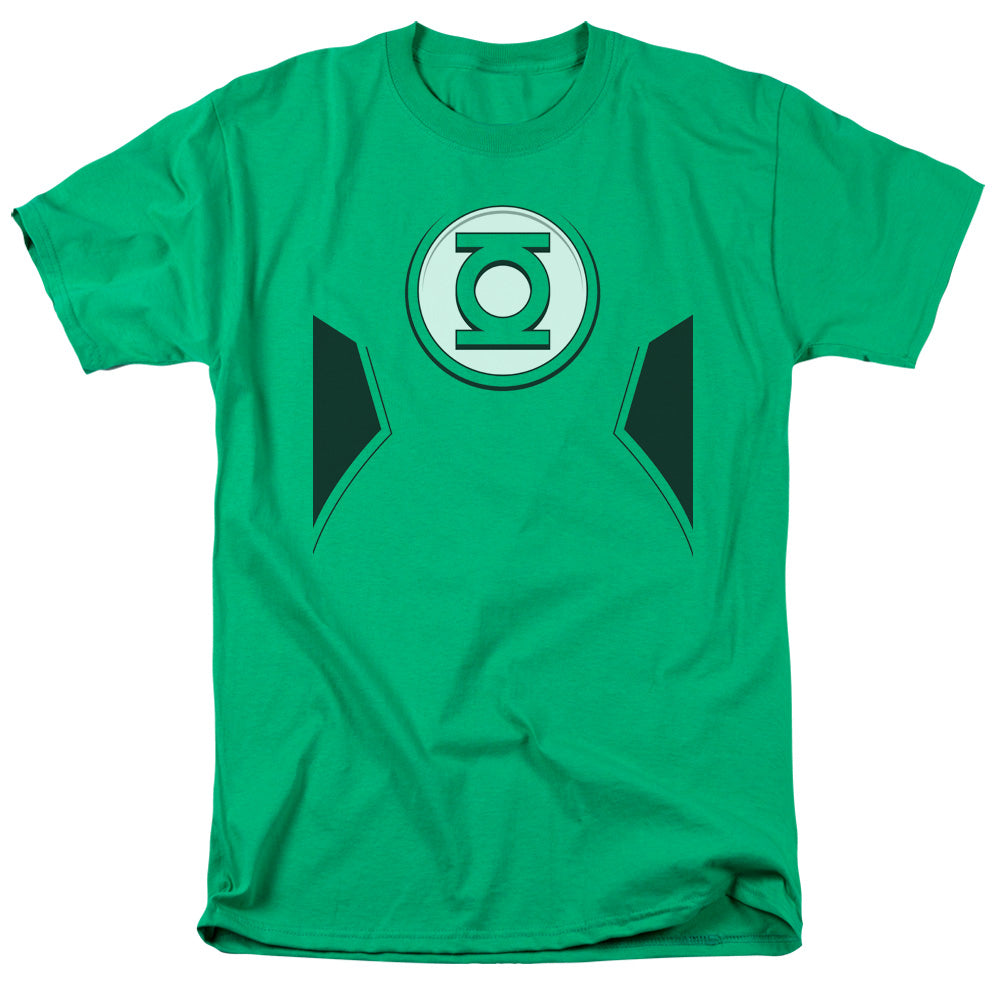 Justice League New Green Lantern Uniform Mens T Shirt Kelly Green Officially Licensed